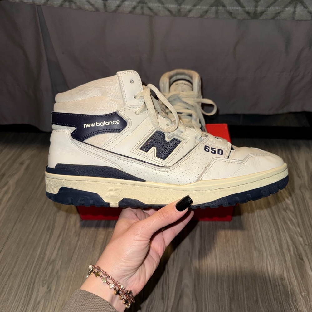 New Balance x Amie Leon Dore 605 Sneaker BB650RD1 White & Navy Men’s Sz 11